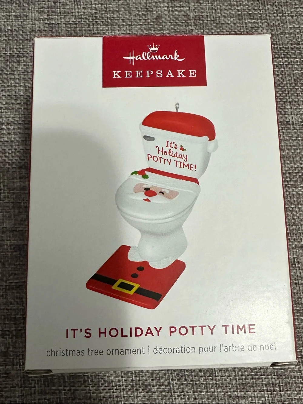 Hallmark Keepsake Christmas Ornament 2024, It's Holiday Potty Time, Funny Gifts